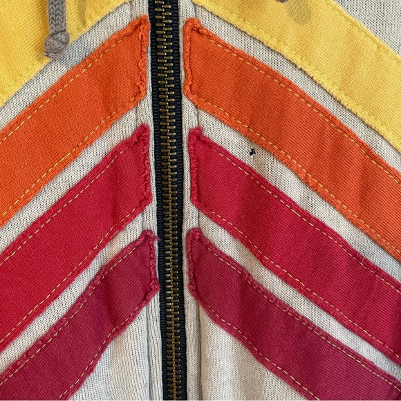 Aviator Nation Nova Hoodie in Grey/Red VERY RARE zip up sweatshirt size Small S - Picture 6 of 16